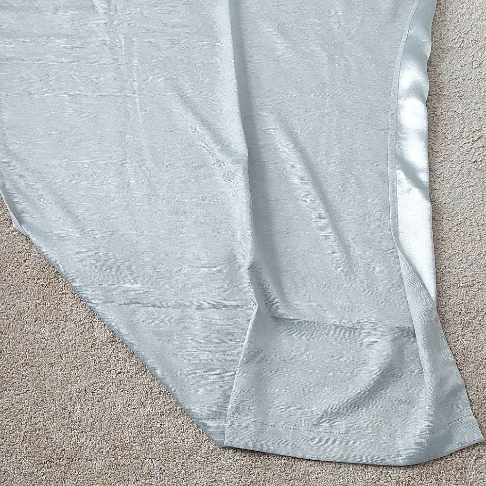 Silver Gray Curtain Panel with Grommets - Set of 2 Panels